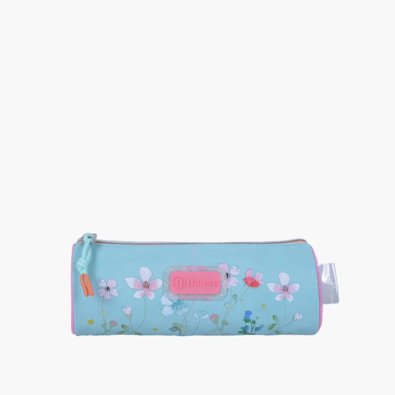PAUSE Floral Print Pencil Pouch for Girls